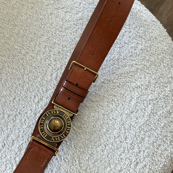Burberry brown leather belt size 80 - authentic - Picture 6 of 6